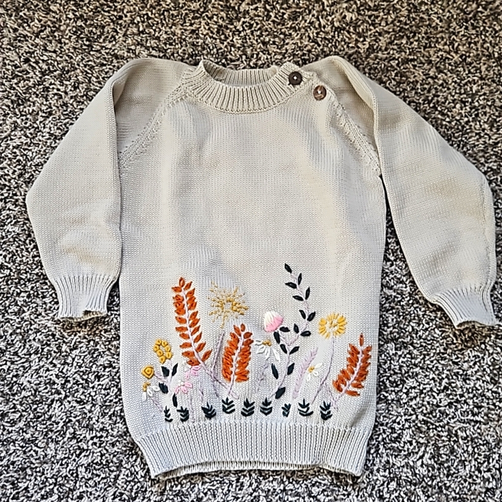 Cottagecore Girls Sweater